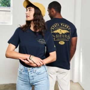 Parks Project t shirt the sierra California Navy xs